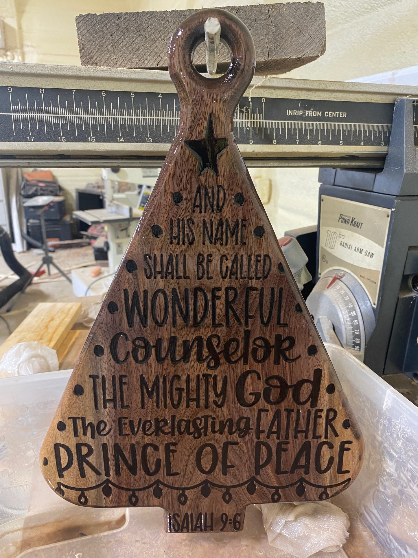 Charcuterie Board - Isaiah 6:9 Christmas Tree